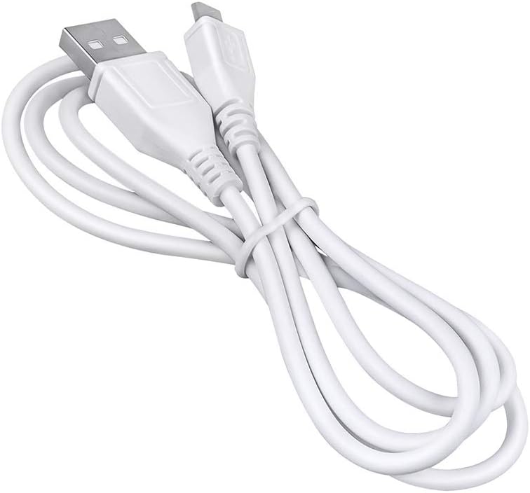 AT LCC White Micro USB Charger Power Cord for Razer Leviathan Mini Portable Bluetooth Speaker RZ05-01570100-R3U1 RZ05-01570100R3A1 RZ0501570100R3U1 RZ05-01570100-R3A1