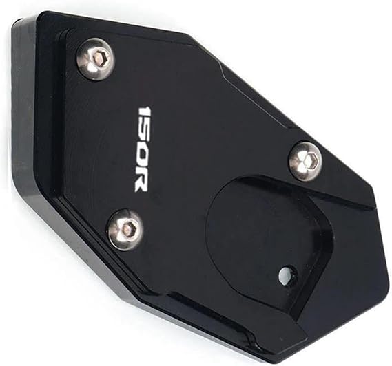 Extension Pad Motorcycle for H-ONDA CB150R CB 150R CB150 R CB 150 R 2017 2018 2019 Accessories Kickstand Enlarge Plate Side Stand Extension Pad(Black)