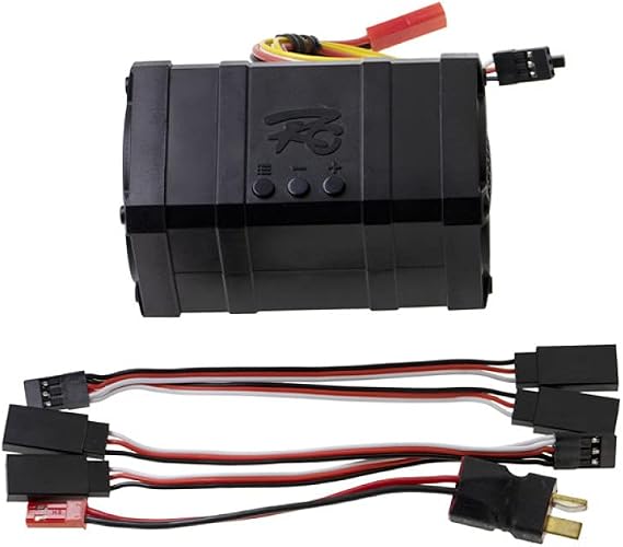 MOUDOAUER Plastic Dual Channel Engine Sound Simulator System 10 Sound Effects Standby Statement& AUX Channel Supported for RC Car Spare Part