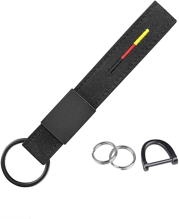BOLLAER Luxury Key Rings Car Valet Keychain, Car Keychain for Porsche Audi Mercedes BMW Cadillac Lexus Ford, Keyring Gift for Man and Women