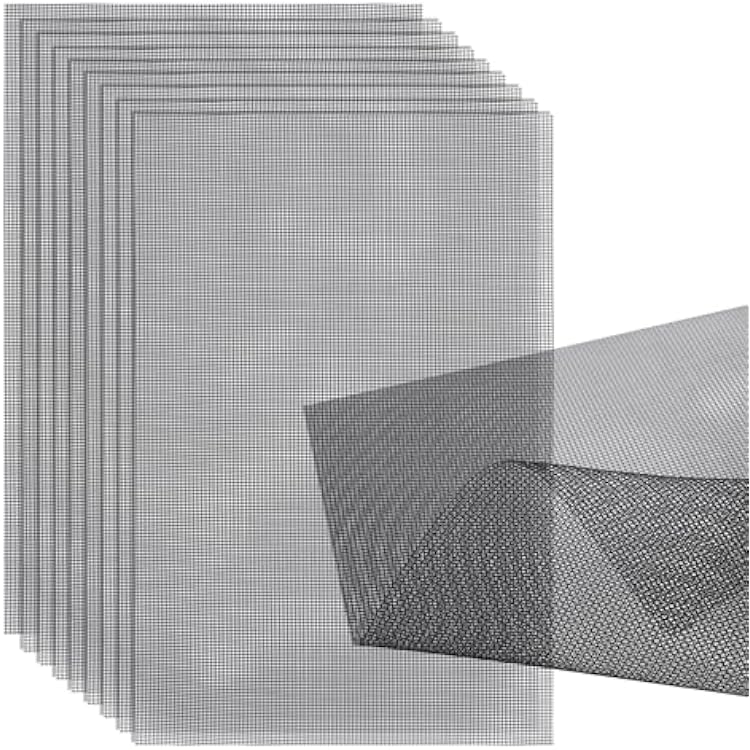 10pcs Flower Pot Hole Mesh Pad, 11.8x7.8 Inch Bonsai Mesh Drainage Screens Plant Pot Drainage Mesh Plant Screen Mesh Preventing Soil Leakage