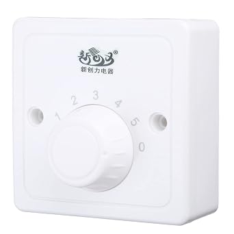 Ceiling Fan Speed Control Switch 5 Gear Controller Electronics Rotary Home Mechanical Rotary Fan Speed Controller Knob Wall Switch