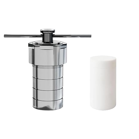 30 mL / 1.0 fl oz Hydrothermal Synthesis Autoclave Reactor with PTFE Lined PTFE High Temperature 230C/446F