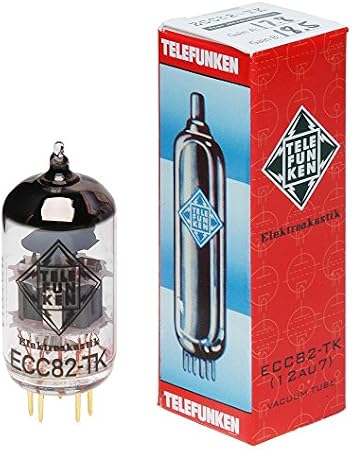 TELEFUNKEN Elektroakustik ECC82-TK | Black Diamond Series 9Pin Triode Amplifier Vacuum Tube 12AU7
