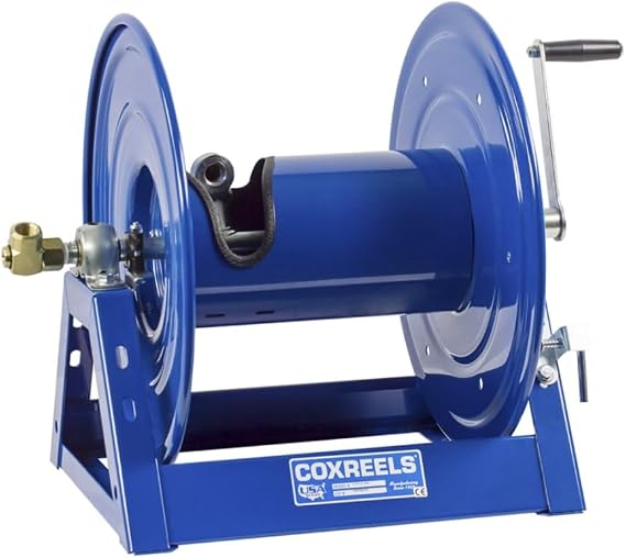 Coxreels 1125-6-100-C, Bevel Geared Crank Hose Reel: 1"x100' Hose Capacity, 3000 PSI (Hose Not Included)