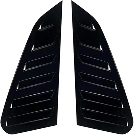 Fit for Subaru Impreza WRX STI 2011-2014 Car Rear Window Louver Shutter Cover Side Vent Trim Windshield Cover ABS Car Accessories(Gloss Black)