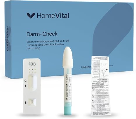 Intestinal Health Test for Home - Quick Test for Occult Blood in Faeces (FOB) Early Detection of Colon Diseases &amp; Colon Cancer for Abdominal Pain or Discomfort during defecation