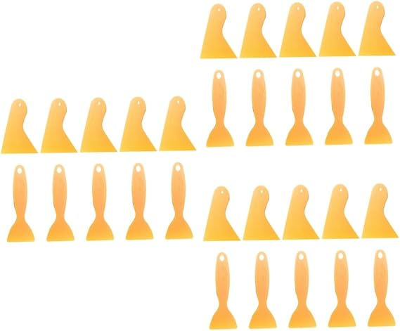 CHILDWEET 3sets Diy Glue Scraper Tool Scraper Putty Knife Makrolon Material 10pcs*3