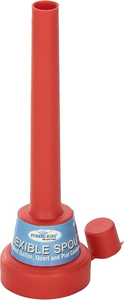 WirthCo 32157 TripleThread(tm) Flexible Spout Funnel with Cap, colors may vary