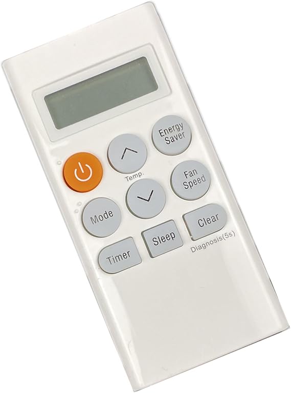 Shock Resistant Air Conditioners Remote for LW1522IVSM LP1419IVSM LW1022IVSM Units Easy Setups Clear Button Arrangement Clear Button Layout