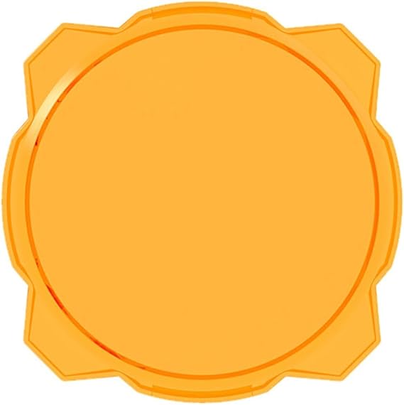 KC HiLiTES 5112 Gravity LED Pro6 Light Shield Cover 6 In. Amber Gravity LED Pro6 Light Shield Cover