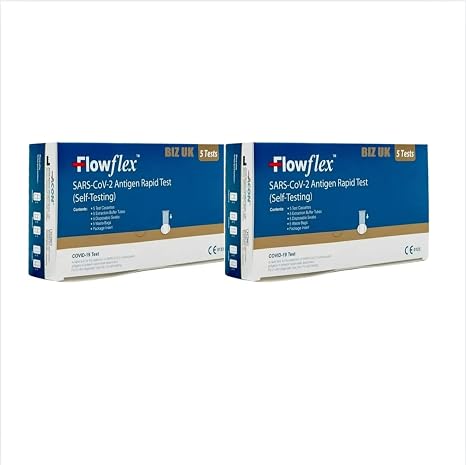 Flowflex Lateral Test Kit 10 Tests | Covid-19 for Self Care | Test Kit for SARS-CoV-2 Antigen Home Test Kit | Self Testing Rapid Test in 15 Minute | 10 Test Pack Exp: October 2026