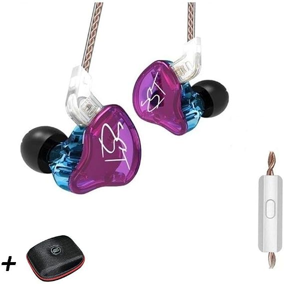 KZ ZST Pro Dynamic Hybrid Dual Driver in-Ear Headphones (Coloful with Mic)
