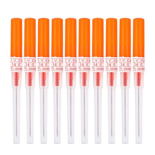 Piercings Needle,New Star Tattoo 10pcs 14G Gauge Piercing Catheter Needles