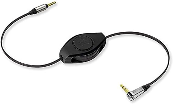 ReTrak ETPRAUX Premier Retractable 6-Feet Auxiliary Cable