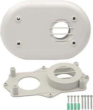SP20285 Horizontal Vent Termination Kit for Tankless Gas Water Heater,With Screws (2 inch),High Efficiency Furnace,Suitable For Outside Wall