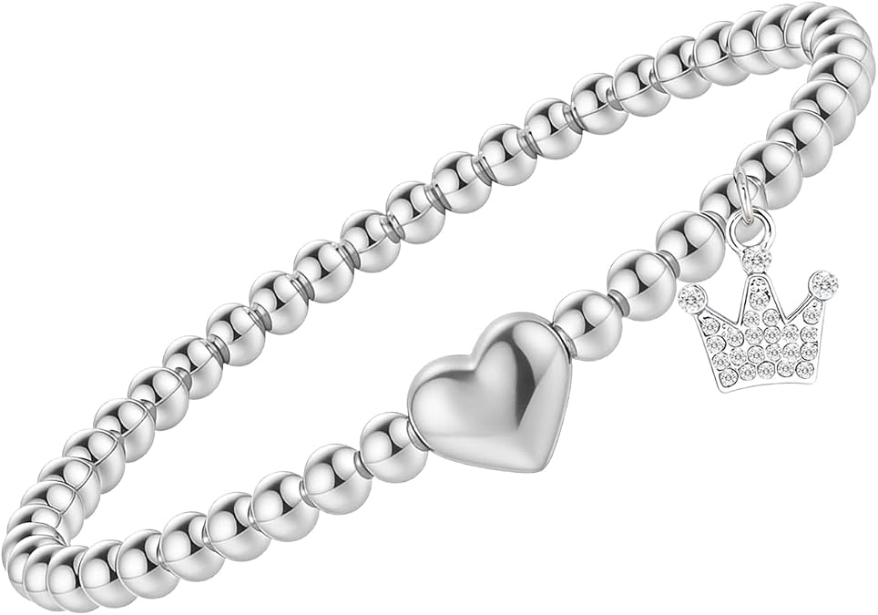 Wickeder Merch Friendship Bracelet for BFF Matching Bracelets for Couples Valentines & Galentines Day Gifts Elphaba Galinda Fashion Jewelry with Crown Witch Hat Heart Charm