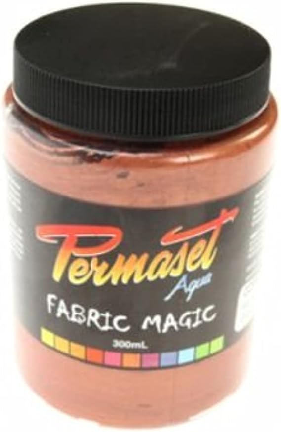 Permaset Aqua Fabric Standard Cover Screenprinting Inks - Copper - 300 mL