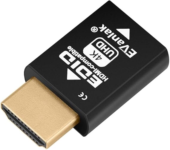 Mini HDMI EDID Emulator Passthrough - 1080p to 4K@60Hz | Compact Design | Supports HDMI Switches, Extenders, AV Receivers, Video Splitters-1pc