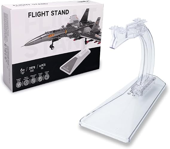 ArtorBricks フライトスタンド ビルディングブロック飛行機用 - ユニバーサルシリーズ、ほとんどのビルディングブロックに対応。