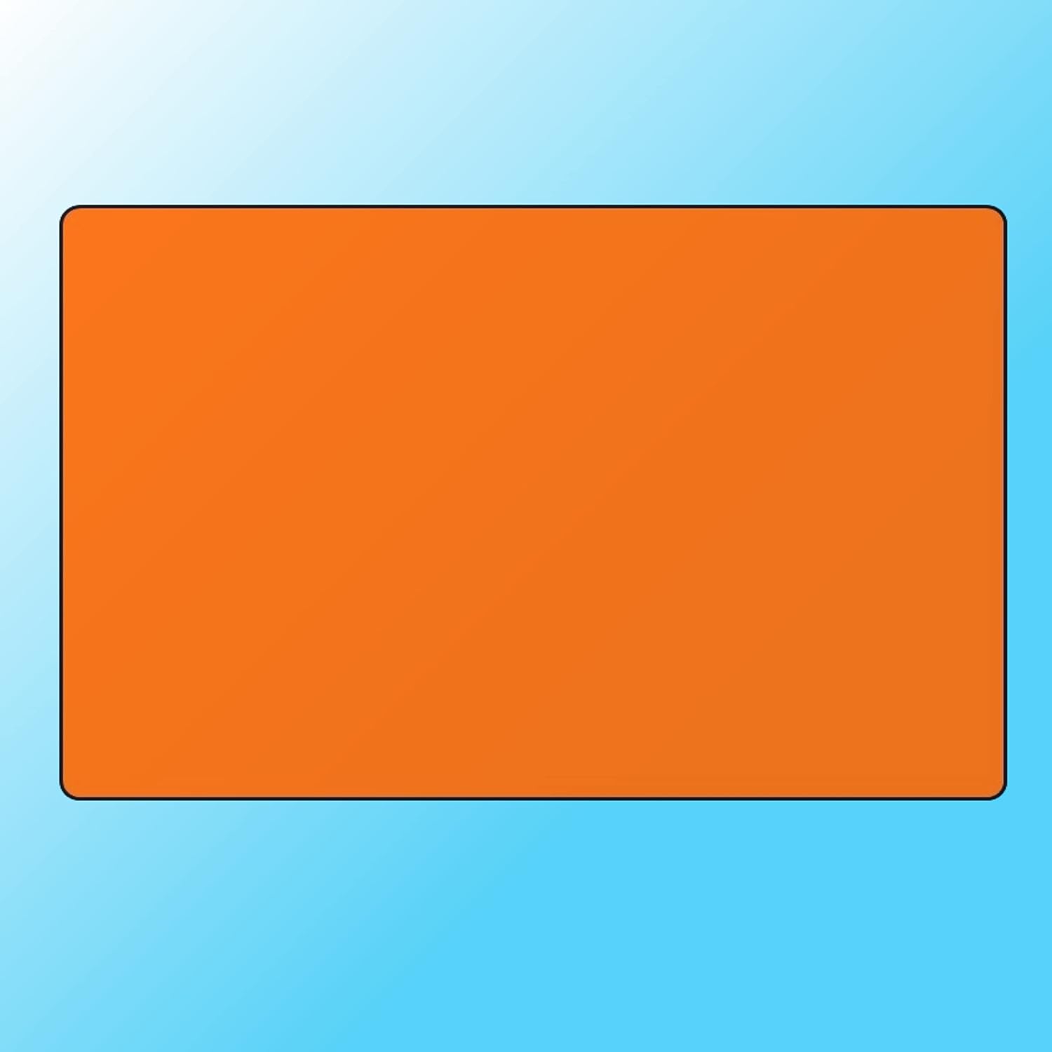 Orange Self Adhesive Labels | 102 x 152mm | Orange Stickers | Semi Gloss Labels x 100