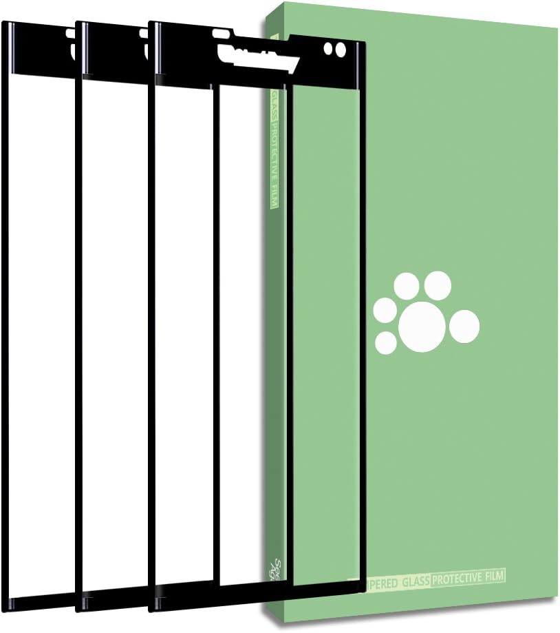 BlackBerry Priv Tempered Glass Screen Protector-3 Pack 2.5D Arc Clear Anti-Glare Ultra-Thin 9H Full Coverage Silk Print Protective Film for BlackBerry Priv STV100-1 STV100-2 STV100-3 STV100-4 5.4