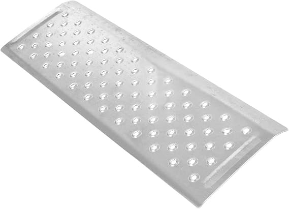 10" Wheelchair Ramp for Entry Door, Up to 1-5/8" H, Silver Spring, 32" W | Threshold, entrance, small lip, step, non-slip, lightweight, mobility ramp