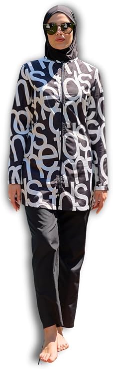 Modest Swimwear for Women 3-Piece Set - Parachute Burkini Set - Islamic Full Cover Swimsuit
