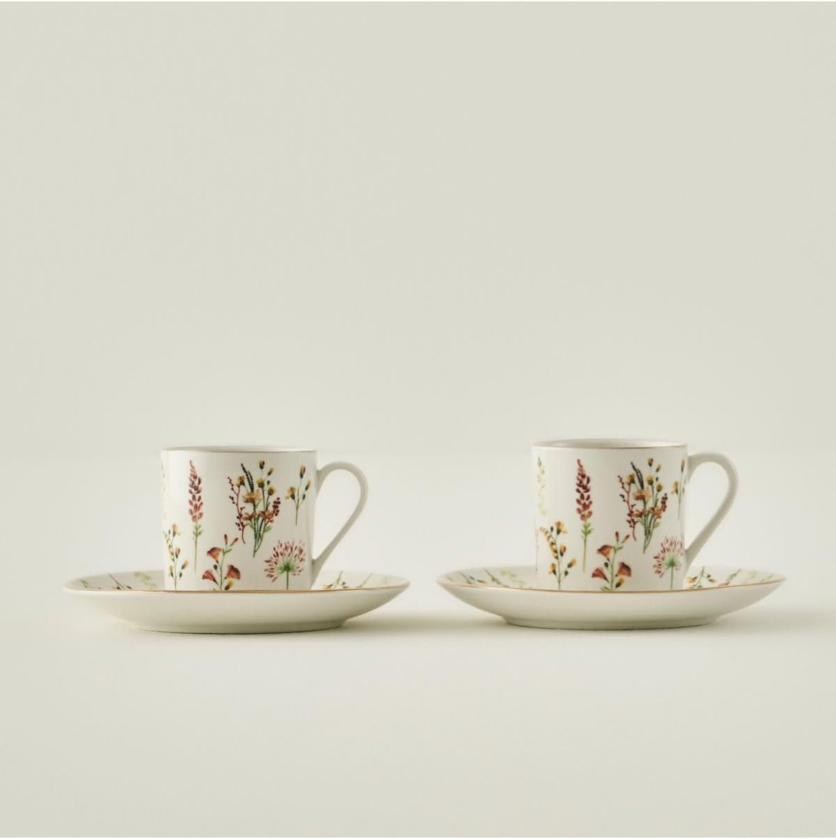 Bella Maison Flores Porcelain Set of 2 Coffee Cups 90 cc