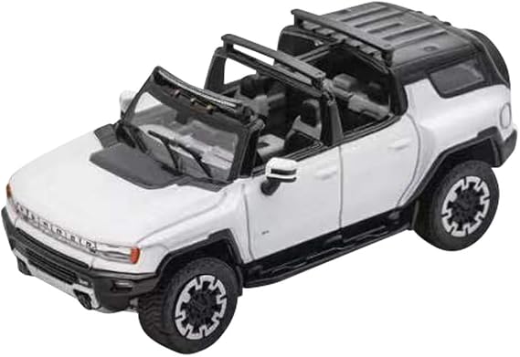 2023 EV SUV White with Black Top 1/64 Diecast Model Car by GCD KS-049-360