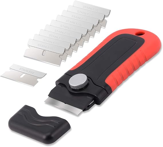 Gomake Razor Blade Scraper Tool, Windows, Glass Stovetop Paint Scraper