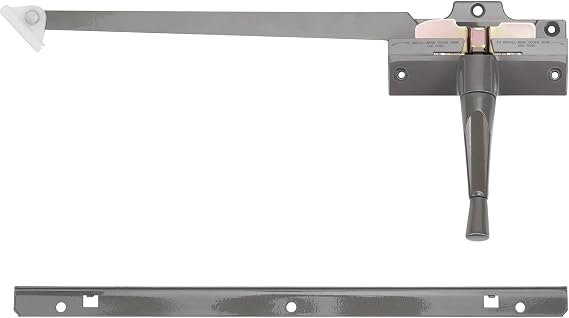 Touri Straight Arm Operator with Handle (Left Hand) 9 3/8 in. Fit Andersen Perma-Shield Casement Window (1974-1995), Stone Color Window Hardware
