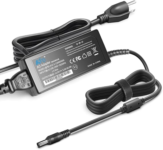 KFD 12V AC DC Adapter Charger for Zebra Technologies ZQ510 ZQ500 ZQ520 ZQ600 ZQ610 ZQ620 ZQ630 ZR658 ZR668 QLN320 QLN220 QLn420 Series Direct Thermal Mobile Printer FSP048 FSP025 Power Supply Cord
