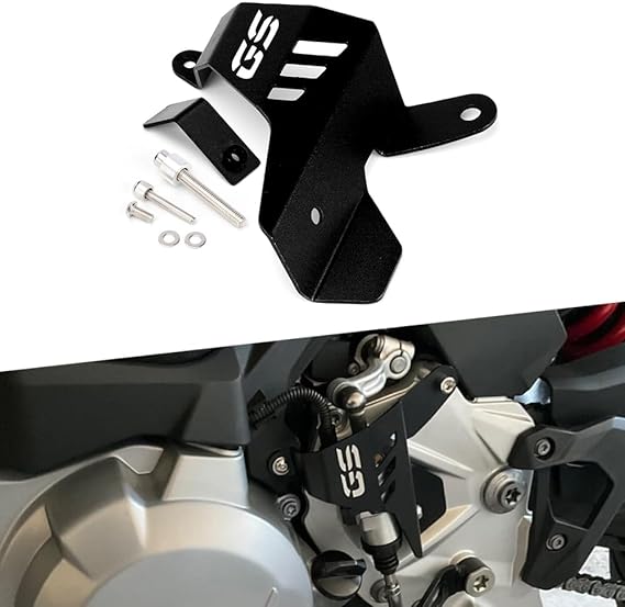 Modeer for F750GS F850GS 2018-2025 F850GS Adv 2019-2025 Motocycle Accessories CNC Aluminium Gear Shift Lever Protective Cover F 750GS F 850GS F 850GS Adv Quick Shifter Protector (Black)