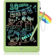 EooCoo LCD Writing Tablet for Kids, Road Trip Essentials 10 Inch Kids Drawing Pad, No Mess Coloring Books for Toddler, Travel Toys Car Airplane Activities, Birthday Gifts for 3-8 Years Old Girls Boys
