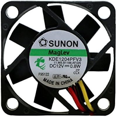 Sunon 40x40x10mm 3 Pin Fan KDE1204PFV3 - 4 Inch Square DC Fan