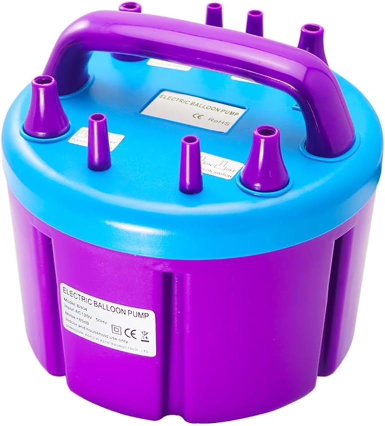 iDili AC 100V-240V Electric Balloon Pump High Power 900W 4 Filling Nozzle Inflatable Air Inflator Machine
