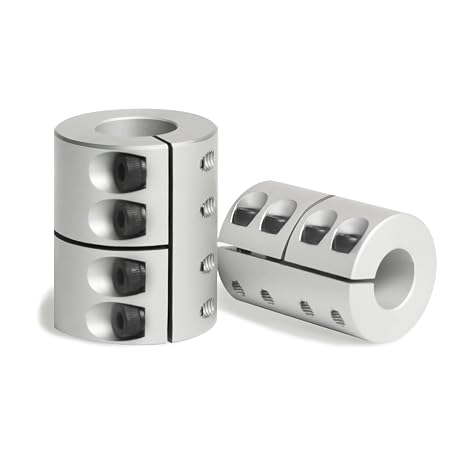 2 Piece 8mm to 10mm Shaft Coupling, Aluminum Rigid Clamping Couplings D32 L45, Shaft Coupler for Stepper Motor Servo Motor CNC Machine 3D Printer DIY Encoder