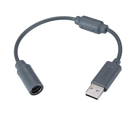 USB Breakaway Cable for Xbox 360, USB Adapter Cord Dongle Compatible with Microsoft Xbox 360 Wired Controller Game Guitar Hero Rock Band,1pcs