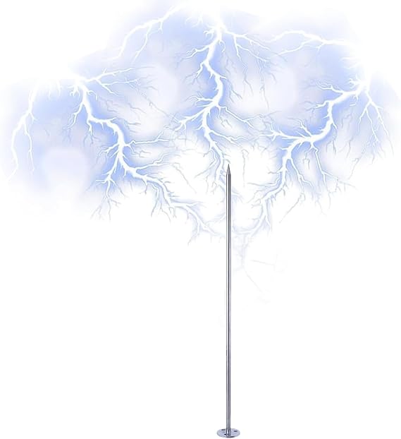 Lightning rod, galvanized bracket stainless steel lightning protection pre-discharge air terminal lightning protection system house roof outdoor engineering lightning rod kit