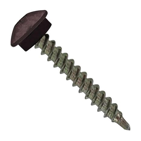 ST Fastening Eclipse Woodbinder Metal Roofing Screws #10 x 1-1/2" | (250 Pack), Metal-to-Wood, Charcoal Gray, with EPDM Rubber Washer, for Metal Roofing and Siding Panels