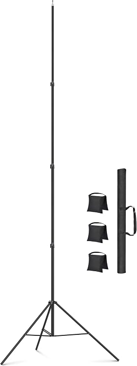 16.4' Sky High Tripod Tall Video Camera Sports Tripod Stand, Sdfghj 16.4ft/197inch/500cm Heavy Duty Photography Light Stand for Filming Recording Gopro Sport Game Photo