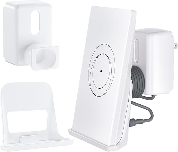 Starlink Router Mount, 2 in1 Wall Mount for Starlink Router Mini and Power Supply Mounting Kit, Hidden Power Adapter Holder for RV/Home/Office, Compatible with Starlinks Mini Mesh Routers