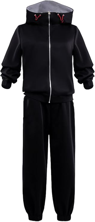 Anime Cosplay Costume Sweatshirt Pants Outfit Adult Hoodie Zip up Jacket