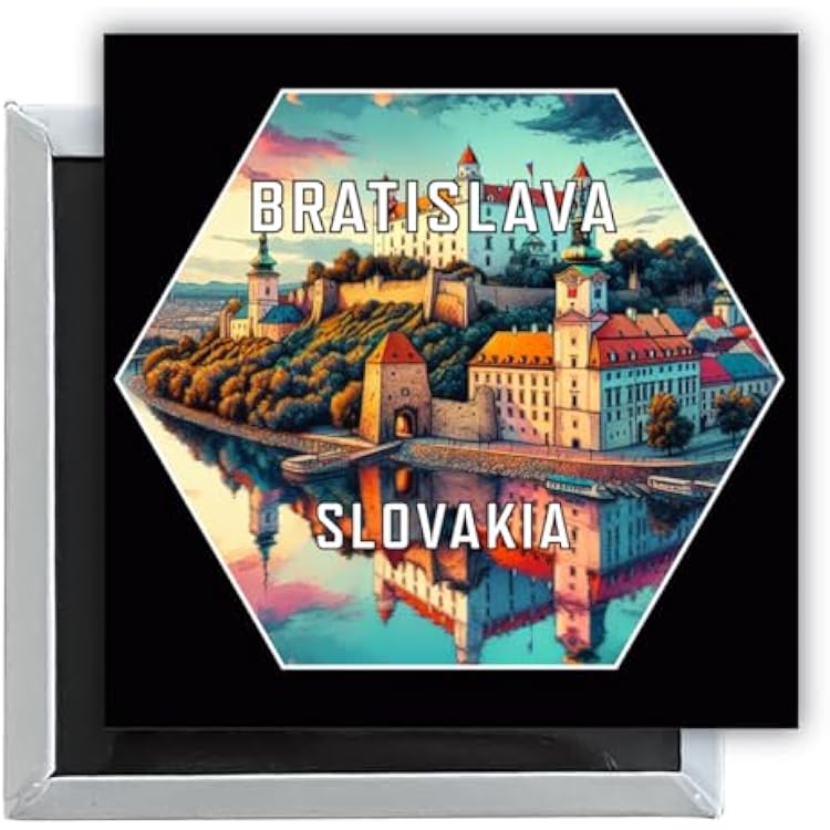 Bratislava Slovakia Travel Destination Souvenir 2.5 x 2.5-Inch Fridge Magnet Single