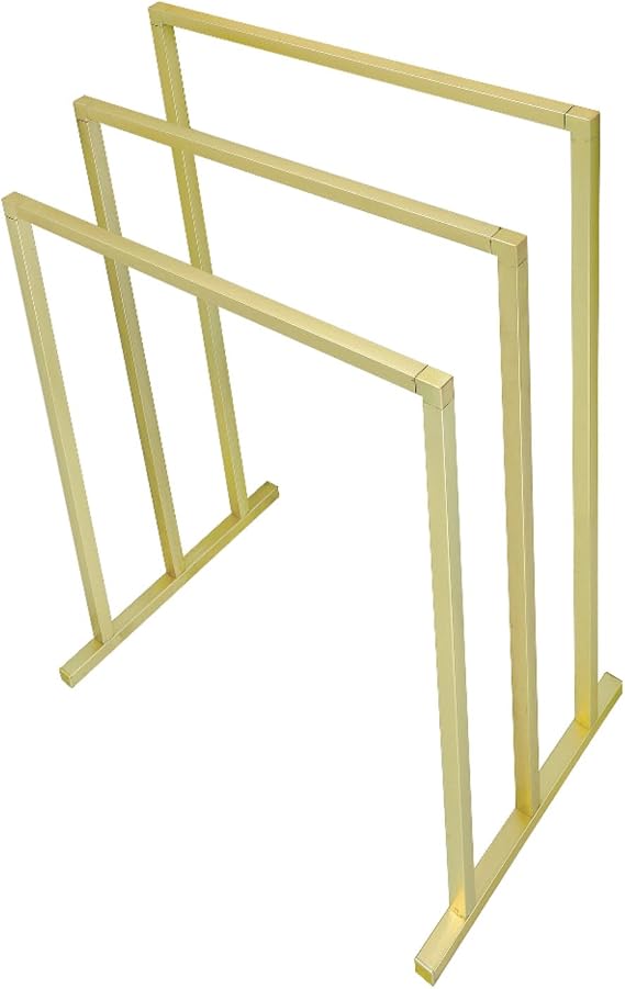 Kingston Brass SCC8287 Edenscape Freestanding Towel-Rack, Brushed Brass