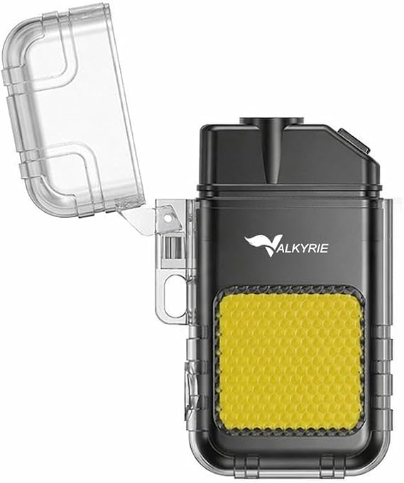 Valkyrie 3 Mod Fenerli USB Type-C Şarjlı 3 Modlu Güçlü COB Işıklı Rüzgara Dayanıklı Isıtıcı Tel Çakmak