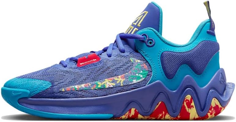 Nike boys Giannis Immortality 2 GS Basketball Shoes, Lapis/Yellow Strike-laser Blue, 7 Big Kid