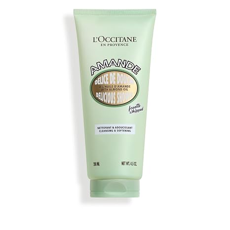 L'Occitane Almond Delicious Shower Gentle Body Wash, Vegan, Daily Care