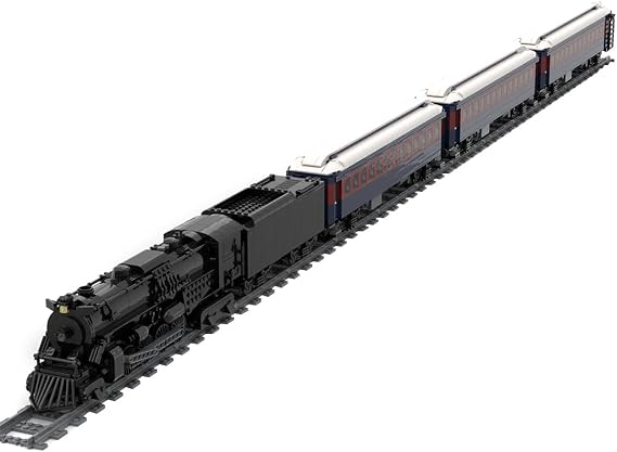 Xbrtmbuild Polar Locomotive Building Set - Collectible Steam Train Bricks for Adult to Build Modular Train Gift for Home DÃ©cor Lovers - 3030 Pieces 
